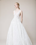 Satin Cummerbund Ball Gown Wedding Dress